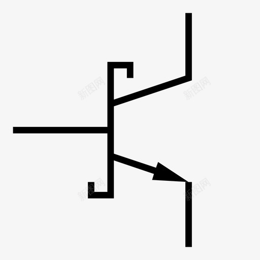 肖特基晶体管电子元件图标svg_新图网 https://ixintu.com 电子元件 肖特基晶体管