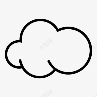 云网络存储天气图标图标