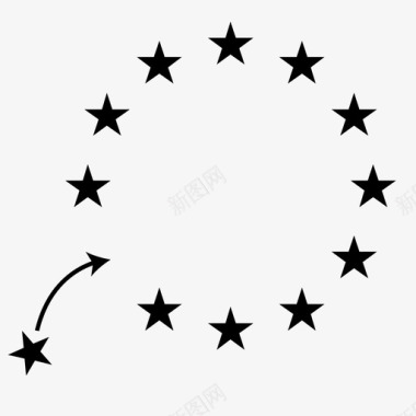 欧盟的诞生上个世纪图标图标