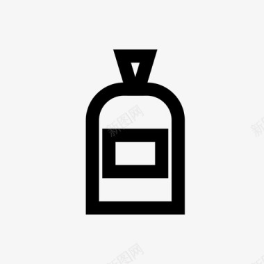 香水瓶子古龙水图标图标