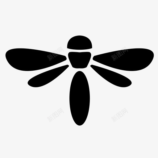 蜻蜓虫子飞虫图标svg_新图网 https://ixintu.com 昆虫 翅膀 虫子 蜻蜓 飞虫 黄蜂