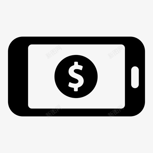 智能手机手机银行移动支付图标svg_新图网 https://ixintu.com 在线支付 手机 手机银行 智能手机 移动支付 网上银行 货币 购物