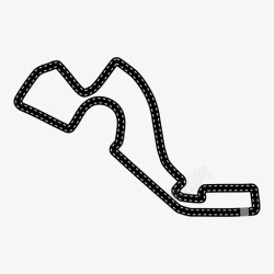 一级方程式俄罗斯大奖赛赛车赛道图标高清图片