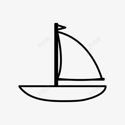 船假期玩具图标svg_新图网 https://ixintu.com 假期 娱乐 帆船 度假 海滩 海边 玩 玩具 玩具船 船