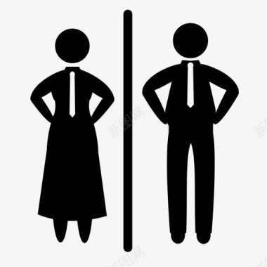 卫生间男女通用个人图标图标