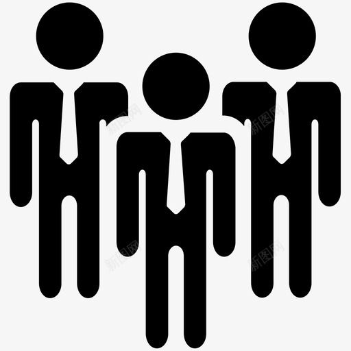 团队代理商商务图标svg_新图网 https://ixintu.com 代理商 商人 商务 团队