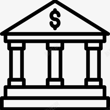 银行商业和金融图标图标