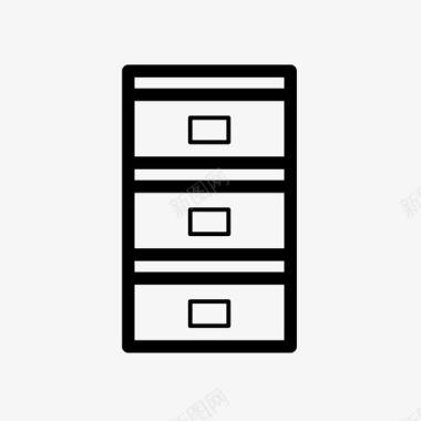 档案箱文件文件柜图标图标