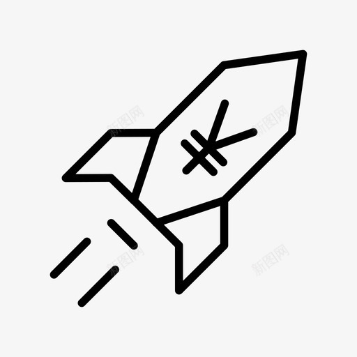火箭船崛起销售图标svg_新图网 https://ixintu.com 太空人 太空旅行 崛起 星际飞船 火箭船 科幻 超快 银行和金融卷3 销售