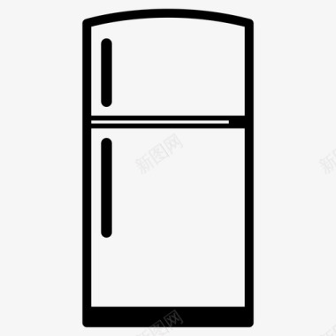 冰箱餐具保鲜食品图标图标