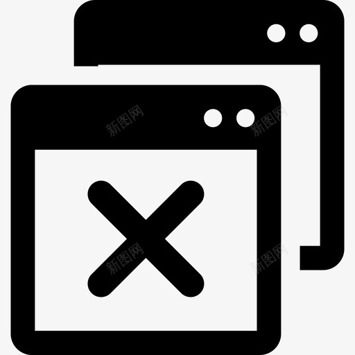 Windows关闭界面基本应用程序图标svg_新图网 https://ixintu.com Windows关闭 基本应用程序 界面