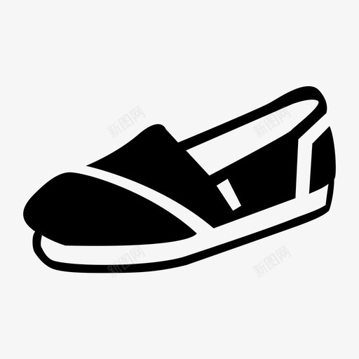 鞋桶脚图标svg_新图网 https://ixintu.com 一个为所有 休闲 时尚 服装 桶 脚 鞋