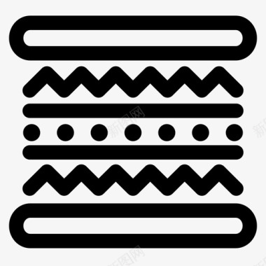 汉堡肉餐图标图标