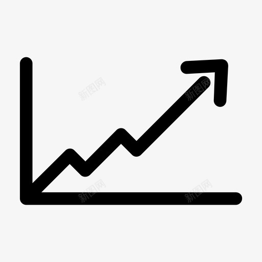 股票图表上涨图标svg_新图网 https://ixintu.com xy 上涨 图表 增长 市场 箭头 股票