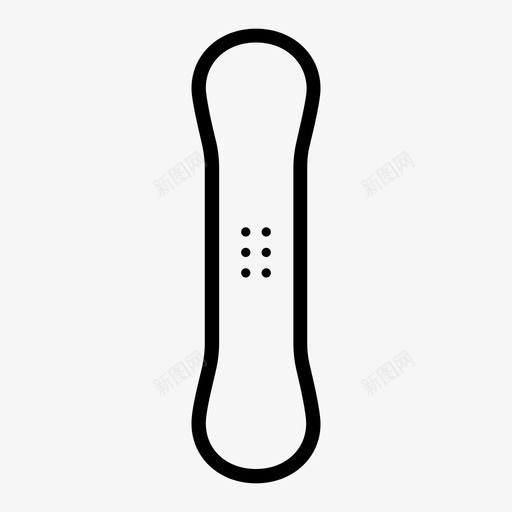 滑雪板动作运动设备图标svg_新图网 https://ixintu.com chodes 冬季 冬季运动 动作运动 滑雪板 滑雪板形状 设备