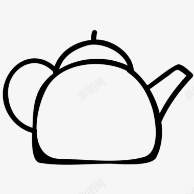 茶壶瓷器水壶图标图标