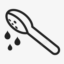 十孔开槽勺子抓斗孔图标高清图片