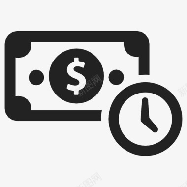付款应付帐款计时器图标图标