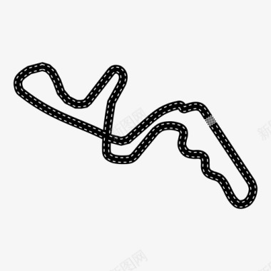 日本大奖赛赛车赛道图标图标