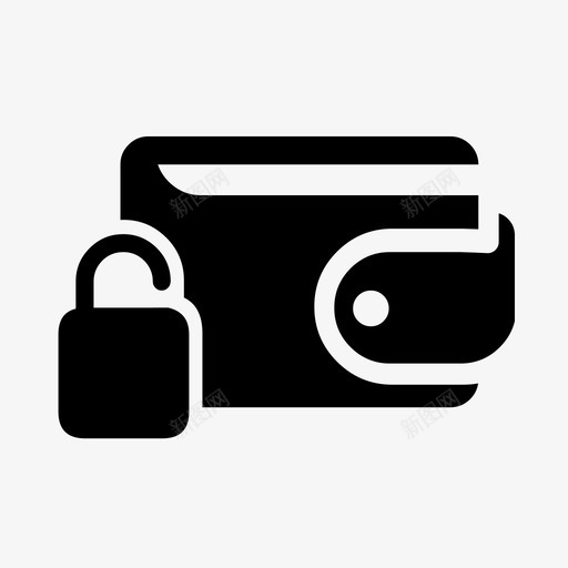 解锁钱包虚拟钱包安全图标svg_新图网 https://ixintu.com 安全 支付 收入 数字钱包 美元 虚拟钱包 解锁钱包 货币 金融
