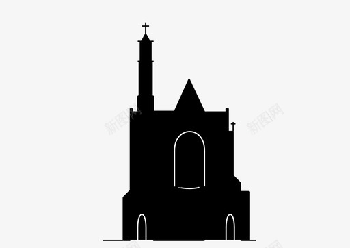 荷兰的威斯特莱克大教堂图标图标