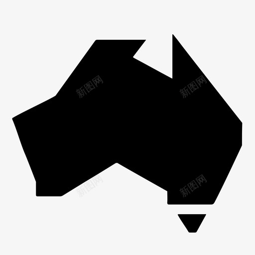 澳大利亚奥兹内陆图标svg_新图网 https://ixintu.com 全球 内陆 向下 地图 奥兹 标志性 澳大利亚 澳大利亚图标 目的地