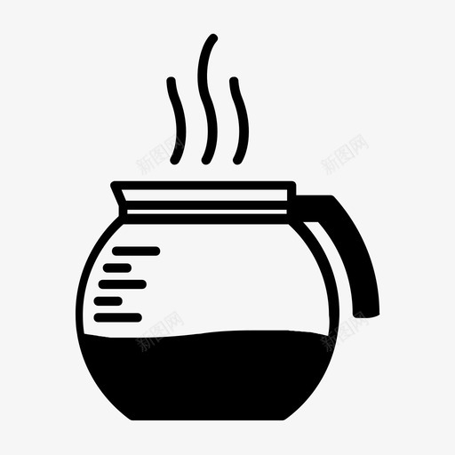 咖啡滴咖啡机醒醒图标svg_新图网 https://ixintu.com 咖啡 咖啡店 商店 早晨 滴咖啡 滴咖啡机 热咖啡 茶壶 醒醒 马克杯