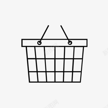 购物篮手提袋产品图标图标