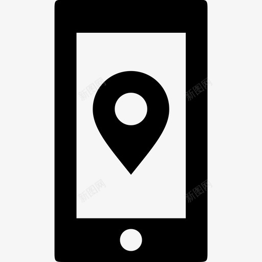 移动定位地图地图标记svg_新图网 https://ixintu.com gps 地图 地图标记 地理位置 手机 移动定位