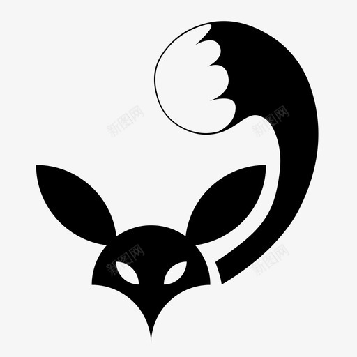 狐狸动物生物图标svg_新图网 https://ixintu.com 动物 尾巴 狐狸 狡猾 生物 脸 野生动物 隐身 食肉动物