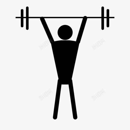 举重运动员力量训练强壮图标svg_新图网 https://ixintu.com 举重 举重运动员 力量训练 强壮 强壮的男人 泵铁 私人教练 锻炼