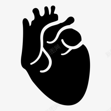 心脏静脉瓣膜图标图标