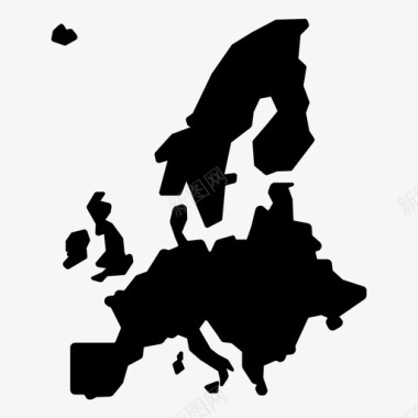 欧洲旅游地点图标图标