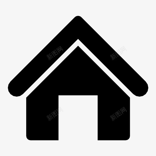 房屋住宅房地产图标svg_新图网 https://ixintu.com 主页 住宅 住房 小屋 建筑 房产 房地产 房屋 抵押
