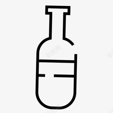 瓶子水长颈瓶图标图标