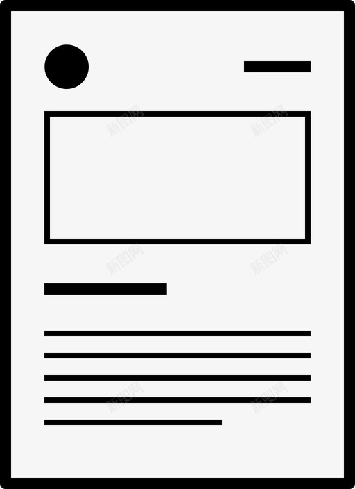文件版面信函图标svg_新图网 https://ixintu.com lil文件 信函 文件 版面 纸张 结构 页面