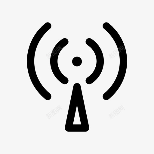 信号强服务互联网图标svg_新图网 https://ixintu.com wifi 互联网 信号强 手机 手机塔 指示器 服务 满 连接性