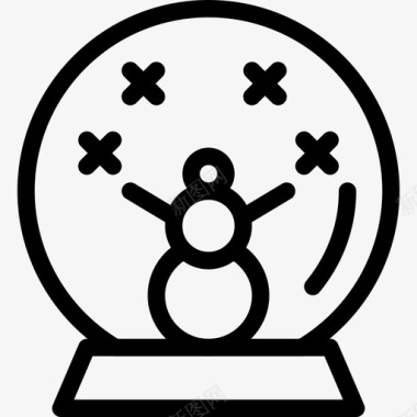 雪球球圣诞图标图标