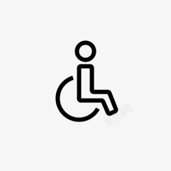 特殊功能桌子残疾人特殊轮椅图标高清图片