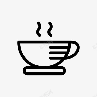 热咖啡杯子牛奶图标图标