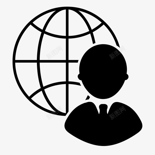 全球支持用户技术图标svg_新图网 https://ixintu.com 人 全球 全球支持 客户支持 帮助 技术 用户 领域