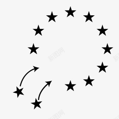 欧盟的诞生上个世纪图标图标