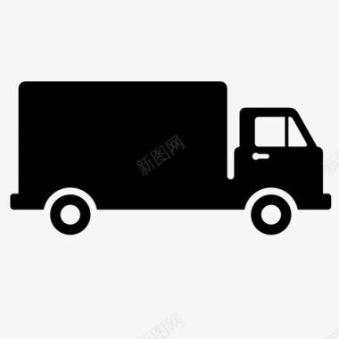 卡车货车司机卡车租赁图标图标