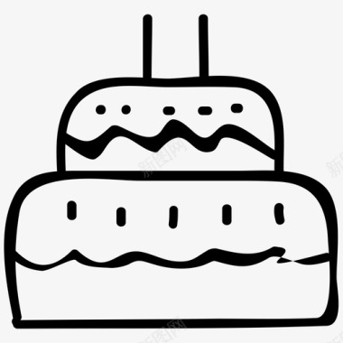 蛋糕双层蛋糕婚礼蛋糕图标图标