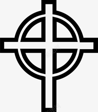 凯尔特人十字架宗教信仰图标图标