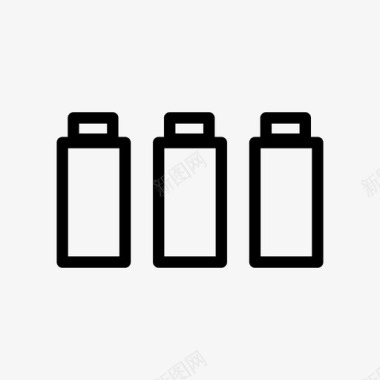洗漱用品便利设施电池图标图标