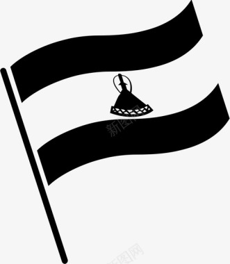 莱索托国旗代表国家符号图标图标