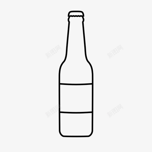 瓶装饮用醉酒图标svg_新图网 https://ixintu.com ipa 包装 啤酒 标签 烈性啤酒 玻璃 玻璃瓶 瓶装 皮尔斯纳 醉酒 饮用