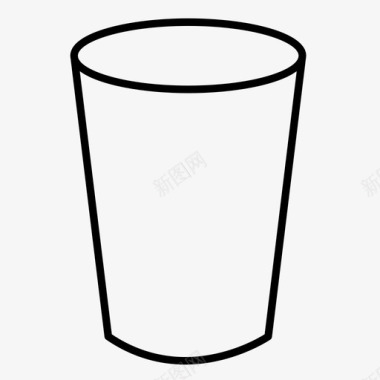 杯子水塑料图标图标