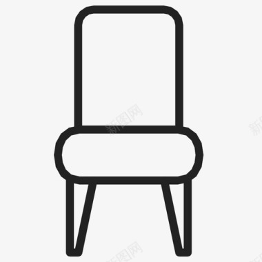 椅子坐下购物者图标图标